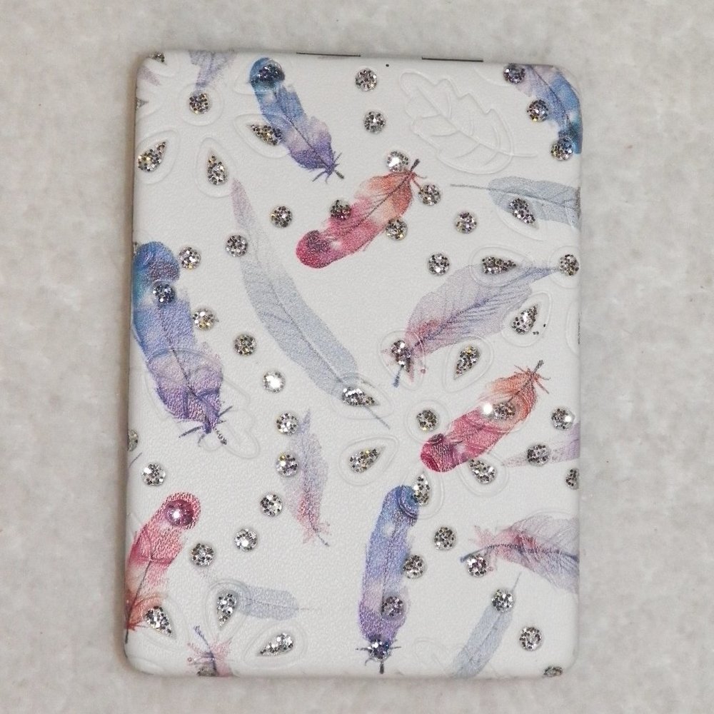 Compact Mirror Embellished Feathers - Picture 6 of 6